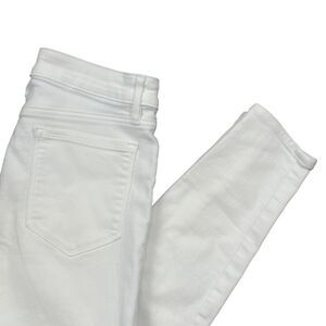 Athleta 4 White Jeans Pockets Cotton‎ Blend
